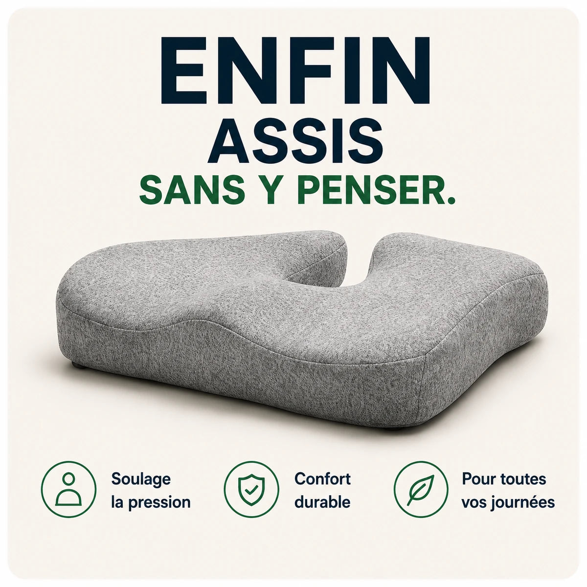 COXIS Contour — Coussin d'assise Anatomique