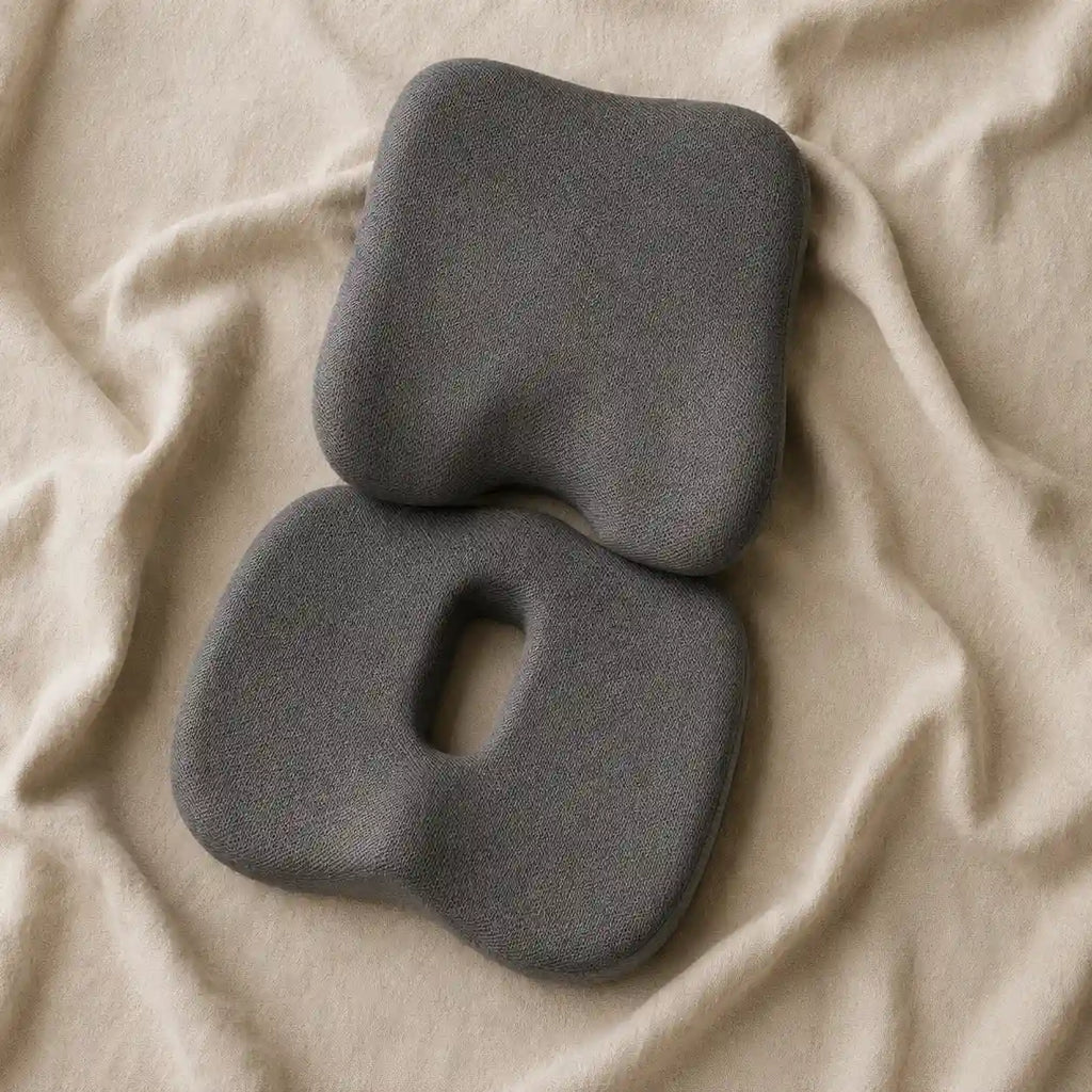 Coussin d'assise sur un drap 